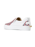 crossed detail slip-on trainers