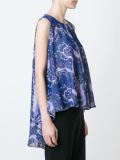 flared sleeveless top