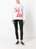 bla bla印花套头衫