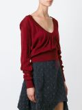 deep v-neck jumper