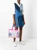 landscape print tote