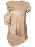 asymmetric ruffle dress