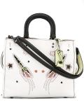 stud-embellished tote bag