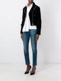 skull print biker jacket