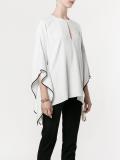 keyhole poncho blouse