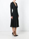 floral pleat wrap dress