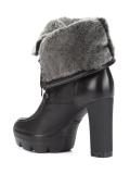 faux fur trim ankle boots