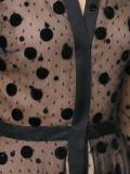 dotted trench gown