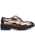 chunky sole metallic brogues