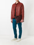 boxy leather jacket