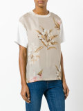 floral print T-shirt