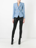denim woven blazer