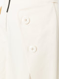 wrap front midi skirt