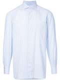 pastel striped shirt