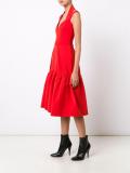 pleated hem dress