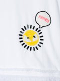 sun embroidery ruffled sweatshirt