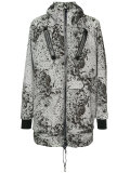 splatter print windproof jacket
