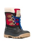 tartan effect duck boots