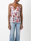 floral print V-neck top
