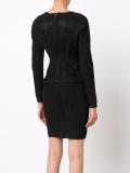 jacquard fitted dress