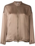 zipped bomber jacket 