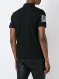 'Swallow Woodcut' polo shirt 