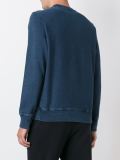 faded logo print sweatshirt