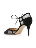 'Olympia' fishnet panel pumps