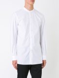 band collar shirt