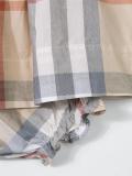 check cotton pleat dress