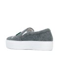 patched slip-on sneakers