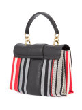 stripe shoulder bag