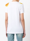 logo floral embroidered T-shirt