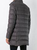 zipped padded coat