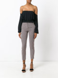 jacquard cropped trousers