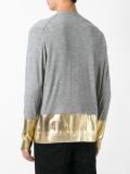 paneled cardigan 