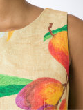 mango and floral sleeveless dress