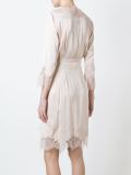 lace detail wrap dress