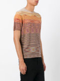 blurry stripe T-shirt