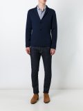 woven single breasted blazer