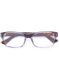 rectangular tortoiseshell arm glasses