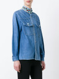 embellished collar denim shirt 
