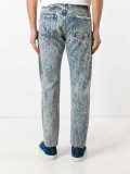 bleached straight jeans