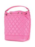 quilted drawstring crossbody bag