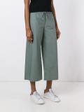 wide leg cropped trousers