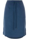 drawstring straight skirt