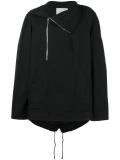 off-centre zip parka