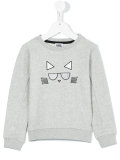 cat print sweatshirt 