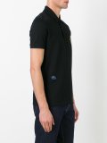 embroidered patch polo shirt