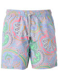 paisley print swim shorts
